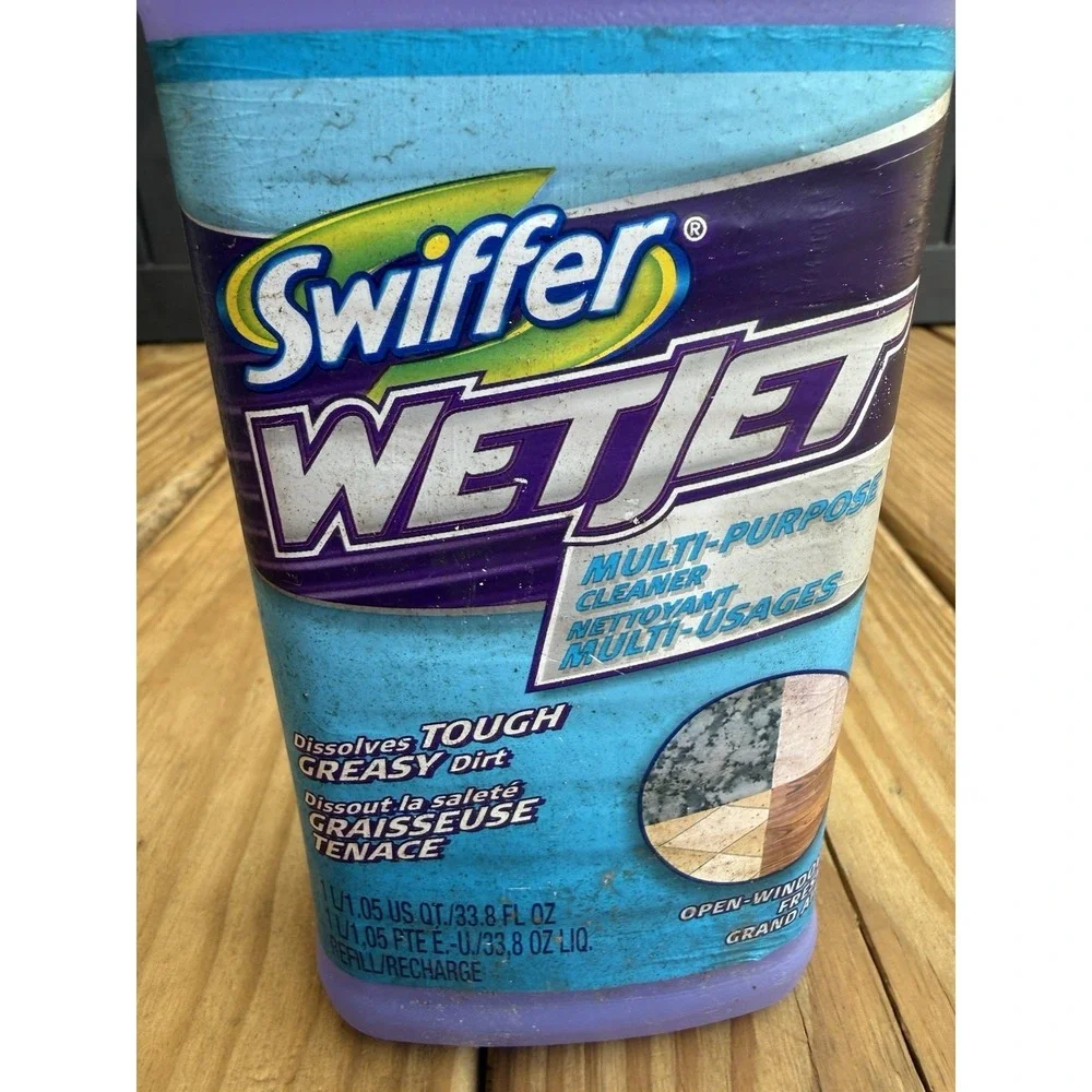 Vintage 2008 Swiffer Wet Jet Multi Purpose Cleaner 1L 33.8 fl oz HTF Prop